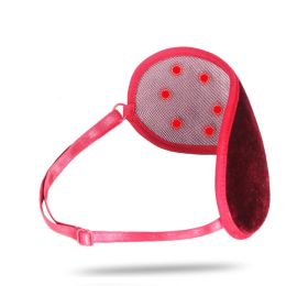 Far Infrared Magnet Eye Mask For Men And Women (Color: Red)