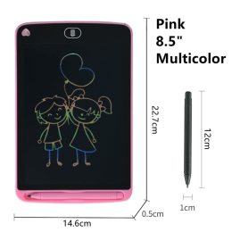 LCD Writing Tablet Children Magic Blackboard Dig (Option: Pink8.5multicolor)