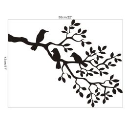 Branch Bird Acrylic Wall Sticker Living Room Bedroom (Option: 56x43CM)