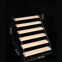 Hand Display Step Blind Box Storage Acrylic Wood Stepped Display Rack Ornaments Toy Display Rack (Option: 6Layer-20cm)