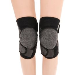 Self-heating Kneecap Thin Quick-drying Breathable Magnet (Option: Gray-Average Size)