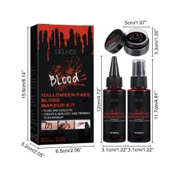 Halloween Horror Atmosphere Fake Blood Makeup Set (Option: Halloween Fake Blood)