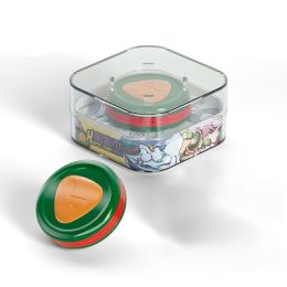 Decompression Artifact Coin Fingertip Gyro Squeezing Toy (Option: Version Button Green)