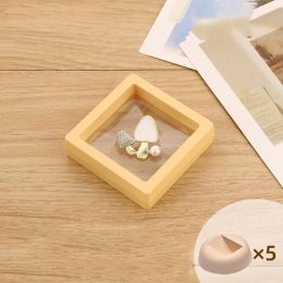 Thin Film Suspension Box Jewelry Storage (Option: Yellow-11X11 10PCS)