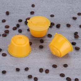 Coffee Capsule Filter PlasticFilled Stainless Steel (Option: Lemon Yellow-Below 50mL)