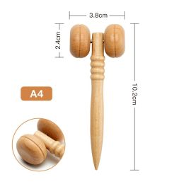 Face Massager Maderoterapia Face Roller Mini Wood Therapy Fa (Option: A4)