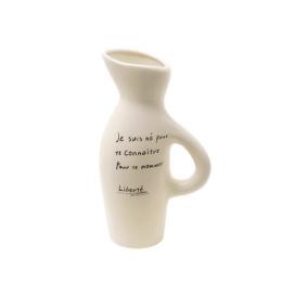 Milk Pot Vase Pottery And Porcelain Simple (Option: French poetry milk white)