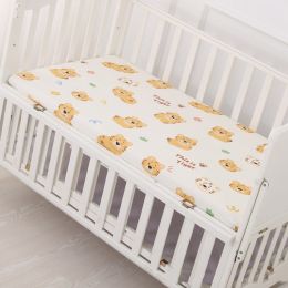 Pure Cotton Newborn Babies' Fitted Sheet (Option: Tiger Baby-130X70)