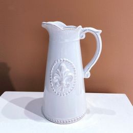 Mediterranean Word Mother's Milk Kettle Ceramic Vase Decorative Ornaments (Option: Crown kettle)