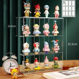 Blind Box Storage Display Rack Bubble Matt Hand Doll Acrylic Dust Cabinet Doll Hanging On The Wall (Option: 12Grids-1PC)