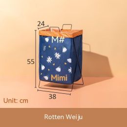 Foldable Fabric Laundry Basket Large Storage (Option: Bright Daisy-Regular)