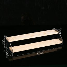 Hand Display Step Blind Box Storage Acrylic Wood Stepped Display Rack Ornaments Toy Display Rack (Option: 2Layer-40cm)