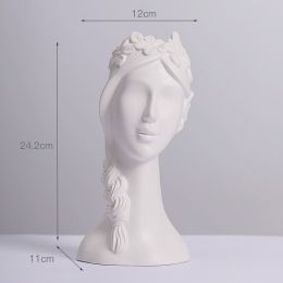 Human Body Ceramic Vase White Matte Artifact Hydroponic Flower Dryer Ornaments (Option: Whisper)