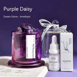 Crystal Stone Reed Diffuser Essential Oil (Option: Lavender Essential Oil-Purple Natural Crystal)