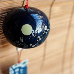 Japanese Cherry Blossom And Wind Ceramic Wind Chimes (Option: A4)