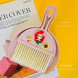 Desktop Set Children's Mini Bundle Dustpan Cleaning Tools (Option: Mermaid)