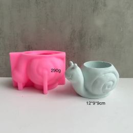 Snail Flower Pot Silicone Mold Gypsum Mold Concrete Silicone Mold (Option: Snail HP150)