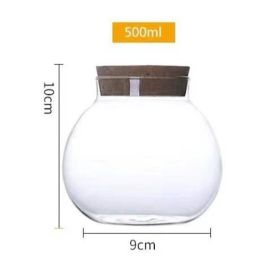 Sealed Glass Tea Pot High Borosilicate Heat Resistant And Transparent (Option: 500ml large tea can)