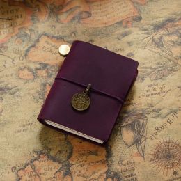 Diary Manual Notes Kraft Notebook (Option: Purple Leather)