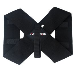 Men's And Women's Invisible Fitness Chest Muscle Expansion Bench Press Back Training Belt (Option: XL-Black)