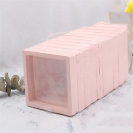 Dressing Table PE Film Suspension Holder Transparent Hand String Jewelry Display Rack Packaging Storage Box (Option: Lotus root 10pcs-11x11)