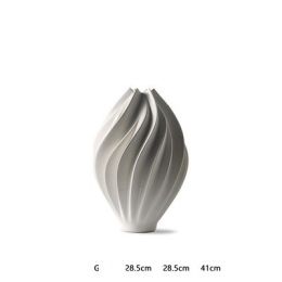 Spiral Twist Pointed Mouth Vase Ornaments Accumulation Round Ball (Option: Ruo Li Flower Ware G type)