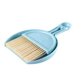 Desktop Set Children's Mini Bundle Dustpan Cleaning Tools (Option: Net Version Blue)