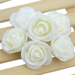 Simulation 35cm Foamflower Diy Bear Accessories (Option: Milky White-50pcs)