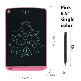 LCD Writing Tablet Children Magic Blackboard Dig (Option: Pink8.5singlecolor)