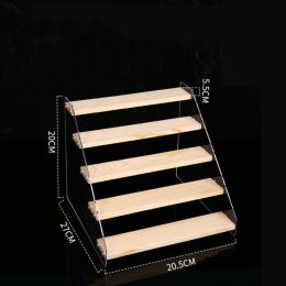 Hand Display Step Blind Box Storage Acrylic Wood Stepped Display Rack Ornaments Toy Display Rack (Option: 5Layer-20cm)