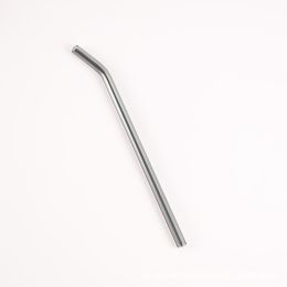 Colored High Borosilicate Environmentally Friendly Heat-resistant Curved Glass Straws (Option: Gray Elbow)