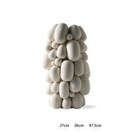 Spiral Twist Pointed Mouth Vase Ornaments Accumulation Round Ball (Option: Cell decoration F model)